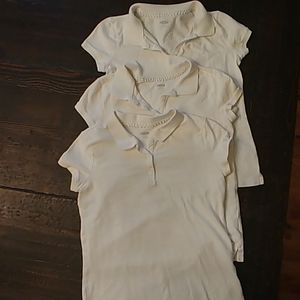 Girls sz XL (14) White Pique Polos